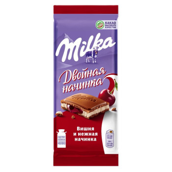 Милка Шоколад  с Вишневой начинкой 80г. 
