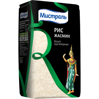 Рис Жасмин 500гр (МИСТРАЛЬ)