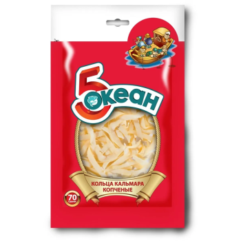 Кольца Кальмара Копчёный Пятый Океан 70г. 