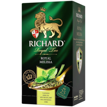Чай зелёный Richard Royal Green Melissa, 25 пакетиков
